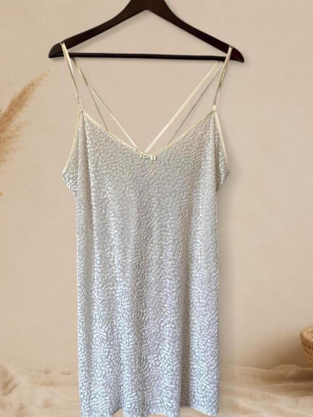 Annabelle Pale Cream Lace-Edge Slip Chemise